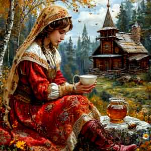 Девушка смёдом и молоком