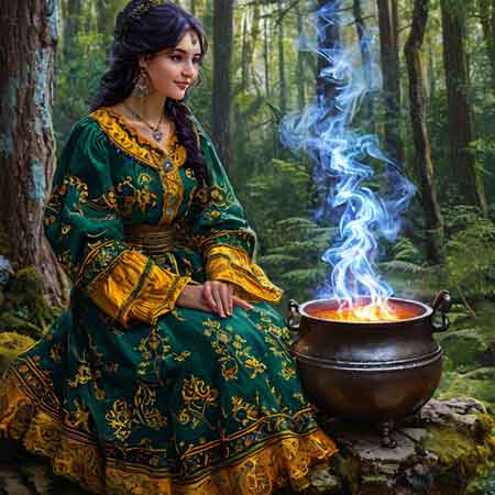 Целитель готовит мумие 