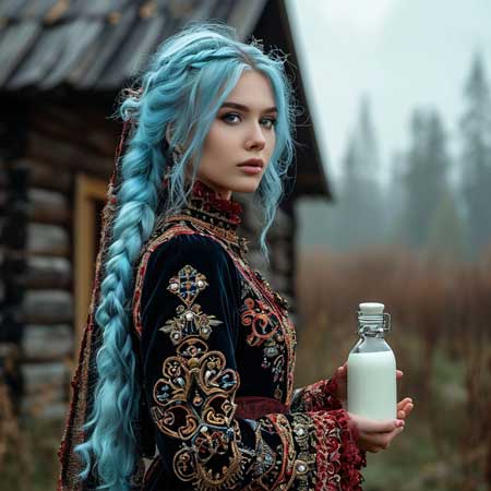 Народный лекарь несет кефир от перхоти