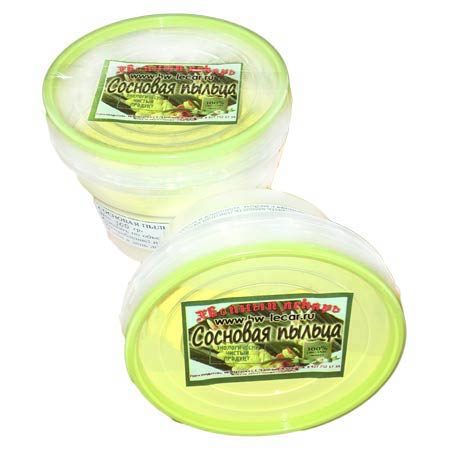 Пыльца сосны в контейнере